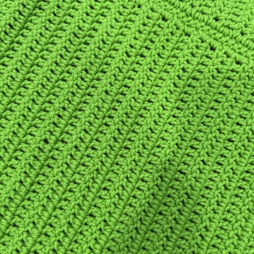 Handmade Crocheted Breast‎ Cancer Symbols Green Never Used